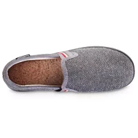 isotoner Men's Memory Foam Herringbone Maverick Closed Back Slipper