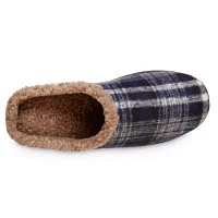 isotoner Men's Advanced Memory Foam Plaid Berkley Hoodback ECO Comfort Slippers