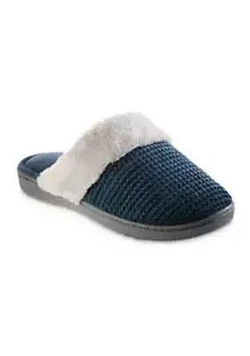 Isotoner Women’s Boxed Chenille Comfort Clog Slippers