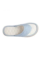 Eyelet Shield Thong Slipper