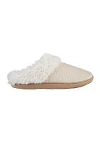 Women's Quilted Louise Velour Hoodback Slippers