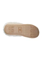 Women's Quilted Louise Velour Hoodback Slippers