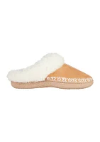 Clara Microsuede Clog Slippers with Memory Foam