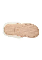 Clara Microsuede Clog Slippers with Memory Foam