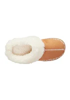 Clara Microsuede Clog Slippers with Memory Foam