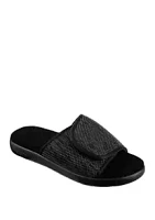 Totes Isotoner Sport Knit Adjustable Slide Sandals