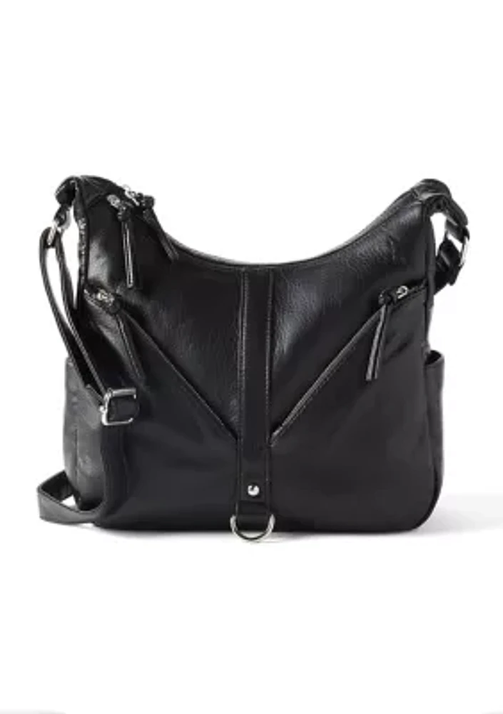 Curved Pocket Hobo Bag