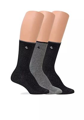 Tipped Rib Trouser Socks - 3 Pack