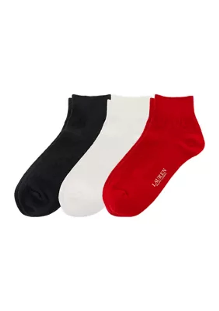 Cable Ankle Socks - 3-Pack 