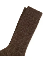 Open Texture Crew Socks 