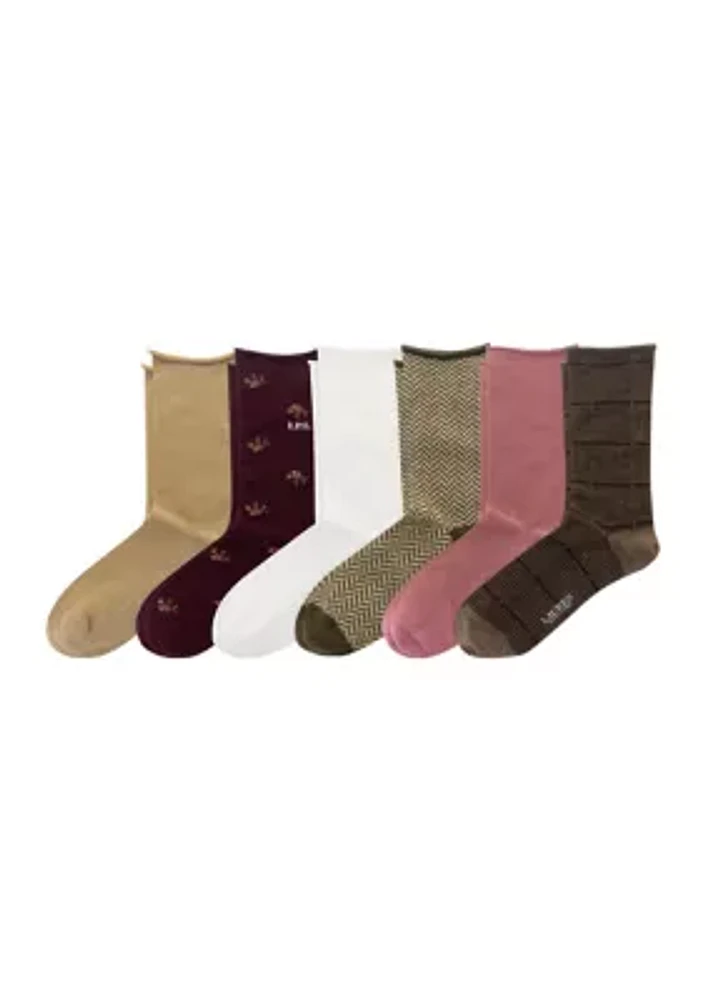 Roll Top Socks - 6 Pack