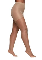 Queen Silky Control Top Pantyhose with Reinforced Toe