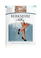 Queen Silky Control Top Pantyhose with Reinforced Toe