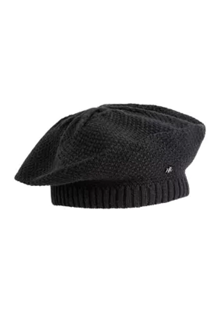 Core Textured Knit Beret