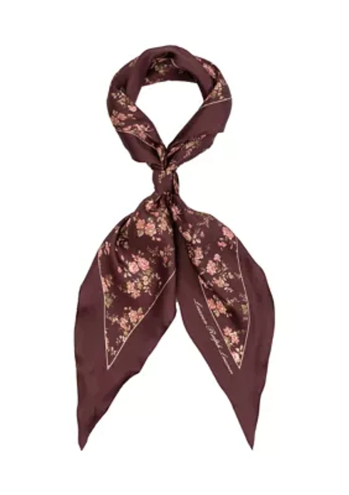  Floral Large Diamond Scarf