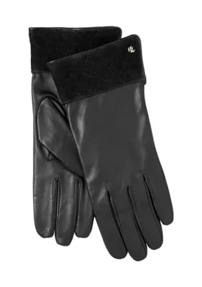 Suede Cuffed Gloves