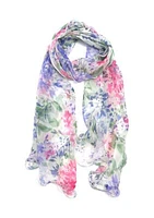 Francesca Floral Wavy Wrap 