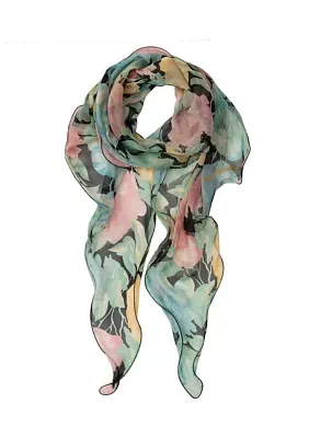 Spring Floral Wavy Wrap