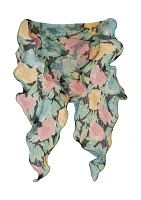 Spring Floral Wavy Wrap