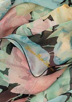 Spring Floral Wavy Wrap