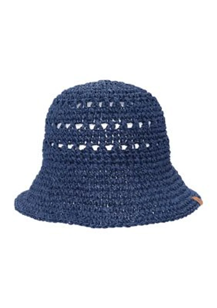 Paper Straw Crochet Bucket Hat