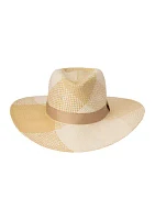Plaid Weave Fedora Sunhat