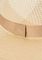 Plaid Weave Fedora Sunhat