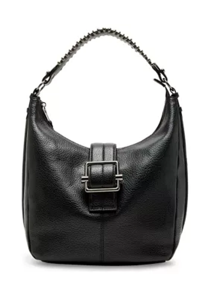 Sarah Bucket Bag with Buckle and Stud Strap