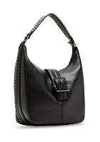 Sarah Bucket Bag with Buckle and Stud Strap