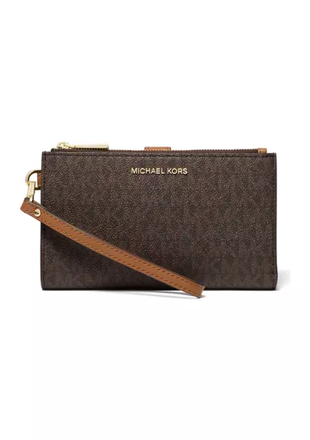 Michael Kors Jet Set Charm Medium Top Zip Wristlet Fawn One Size