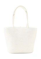 Scatter Flower Straw Tote