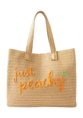 Braided Straw Tote