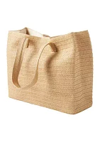 Braided Straw Tote