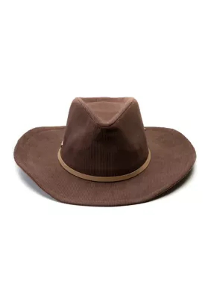 Corded Cowboy Hat