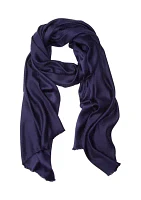 Satin Pashmina Self Fringe Scarf