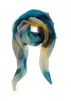 Blooms Printed Polyester Square Scarf
