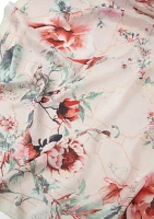 Botanical Printed Polyeser Square Scarf