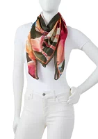 Exploded Blooms Square Scarf