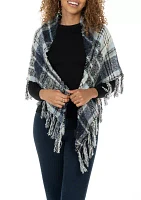 Women's Plaid Printed Triangle Scarf