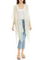 Women's Sequin Stripe Duster 