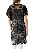 Scallop Lace Flutter Sleeve Wrap