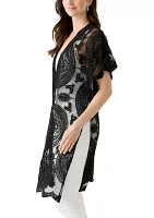 Scallop Lace Flutter Sleeve Wrap
