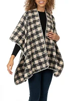 Women's Houndstooth Printed Whipstitch Topper