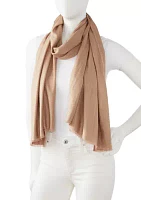 Heavy Rib Slub Wrap Scarf