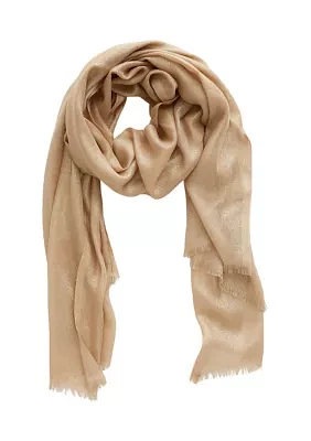 Women's Solid Shimmer Wrap Scarf