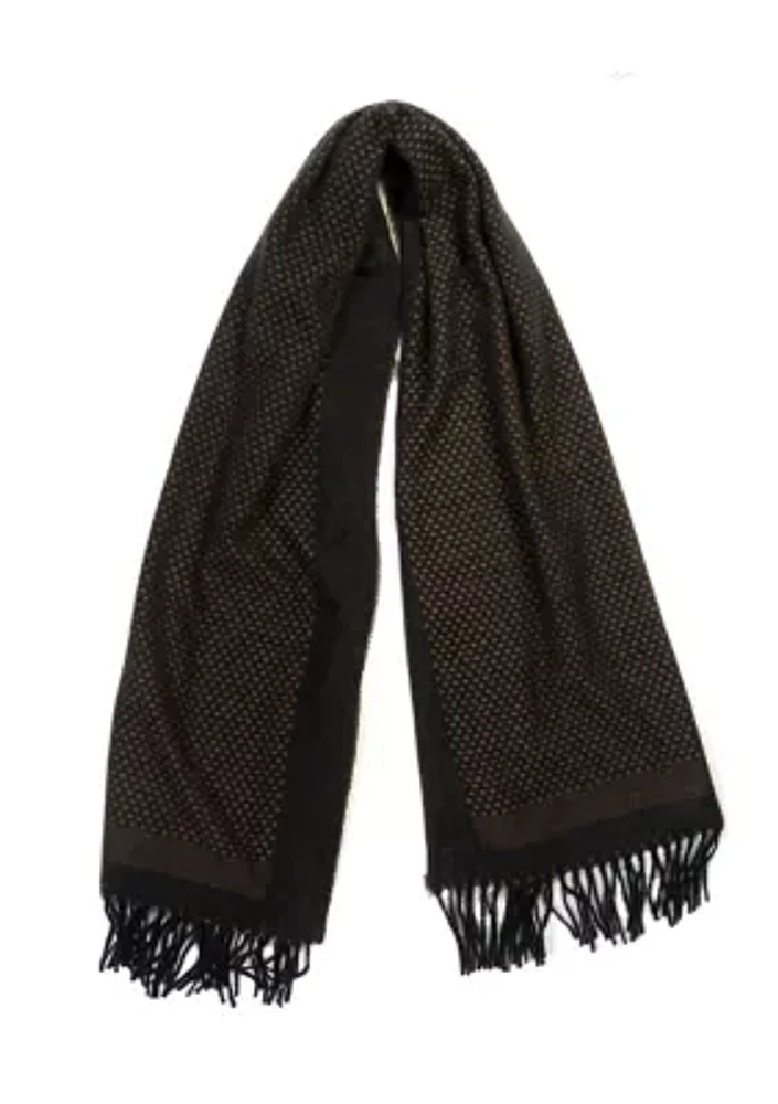 Women's Basket Weave Feather Soft Scarf