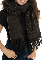 Women's Basket Weave Feather Soft Scarf