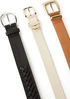 3 for 1 Wide Sueded Belt Set