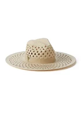 Oversized Open Weave Panama Hat