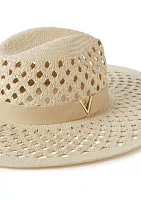 Oversized Open Weave Panama Hat